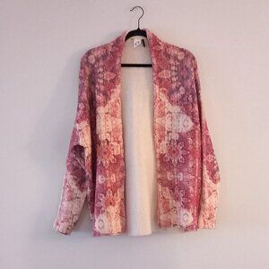 ANTHROPOLOGIE AKEMI + KIN tapestry persian carpet print cardigan